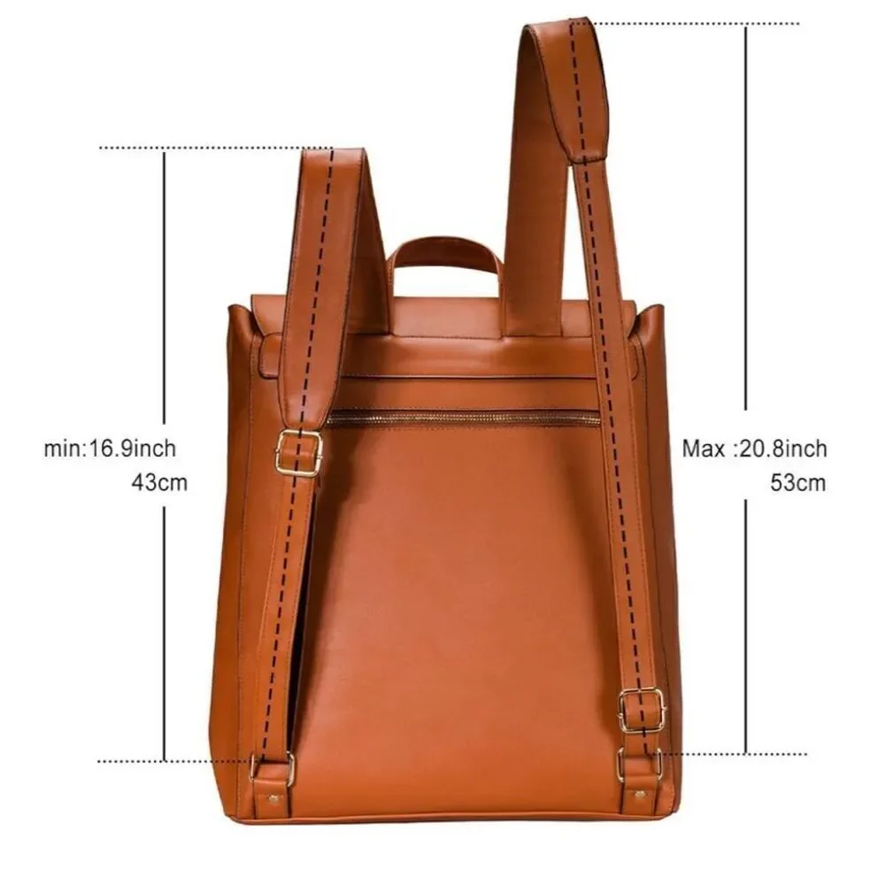ESTARER Women PU Leather Backpack
